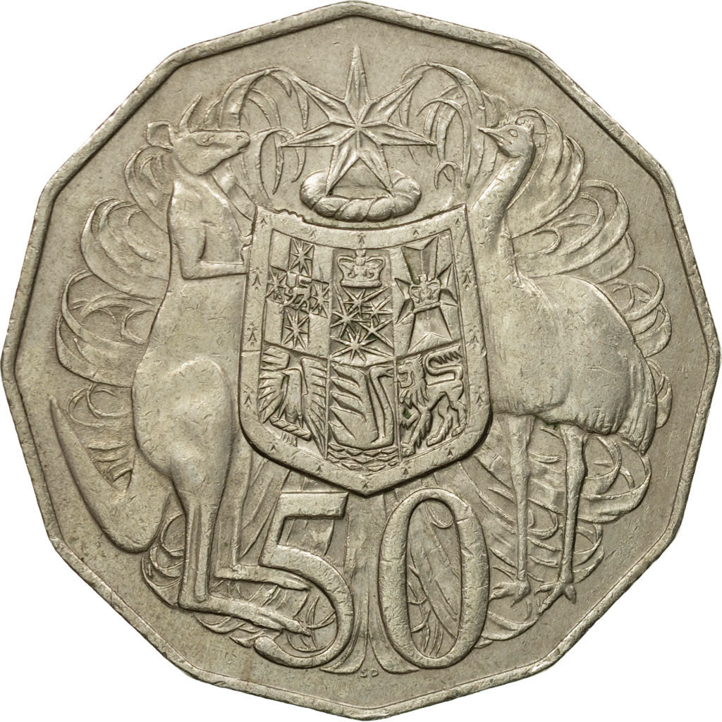 Monnaie, Australie, Elizabeth II, 50 Cents, 1980, TTB, Copper-nickel, KM:68