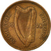 Coin, IRELAND REPUBLIC, Penny, 1928, EF(40-45), Bronze, KM:3