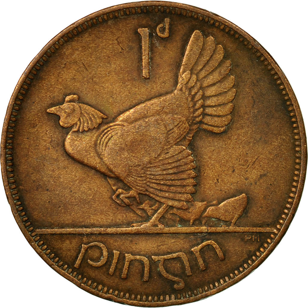 Coin, IRELAND REPUBLIC, Penny, 1928, EF(40-45), Bronze, KM:3