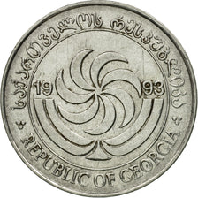 Coin, Georgia, 10 Thetri, 1993, EF(40-45), Stainless Steel, KM:79
