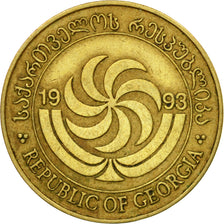 Coin, Georgia, 50 Thetri, 1993, EF(40-45), Brass, KM:81