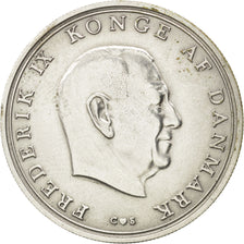 Münze, Dänemark, Frederik IX, 10 Kroner, 1968, VZ, Silber, KM:857