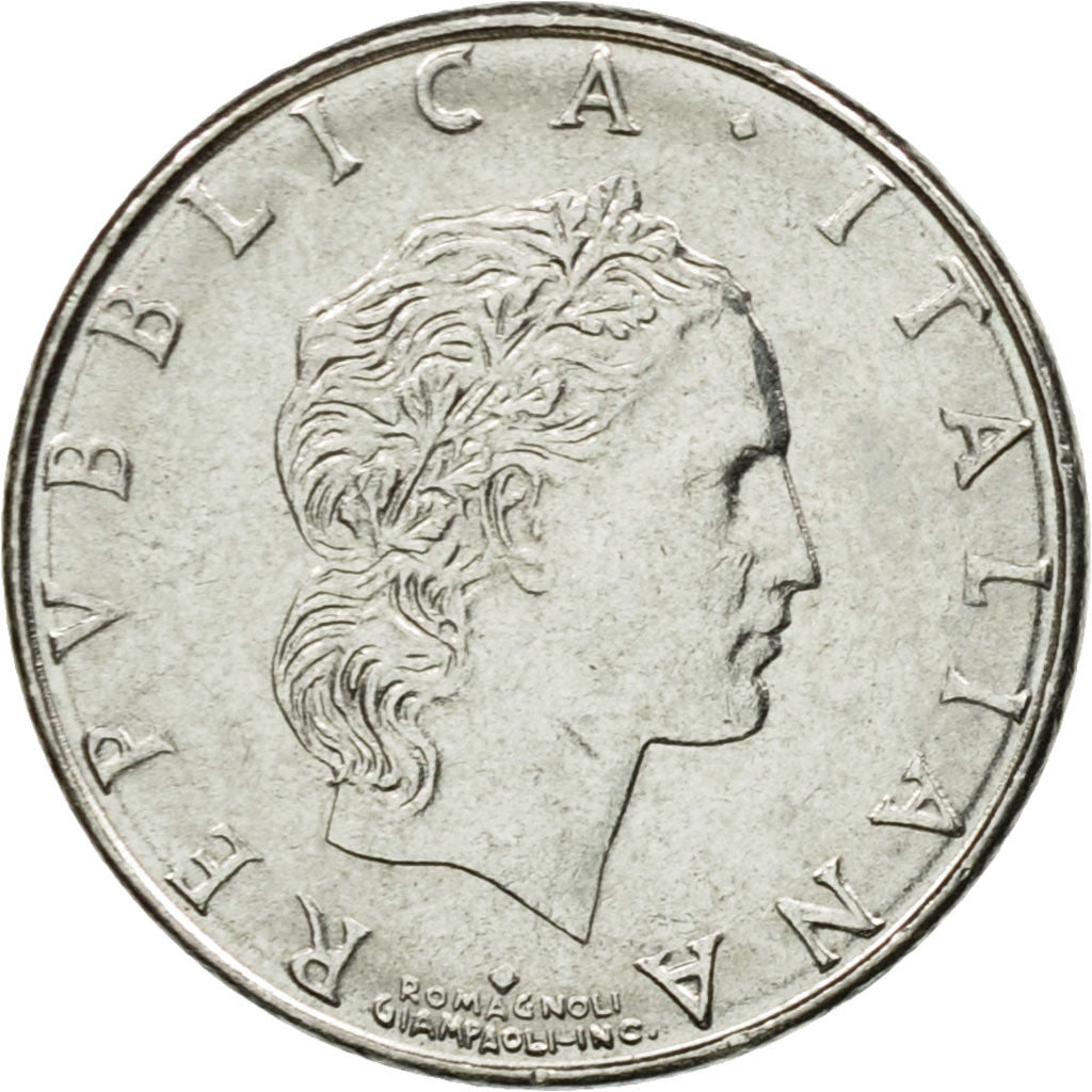 Coin, Italy, 50 Lire, 1993, Rome, EF(40-45), Stainless Steel, KM:95.2