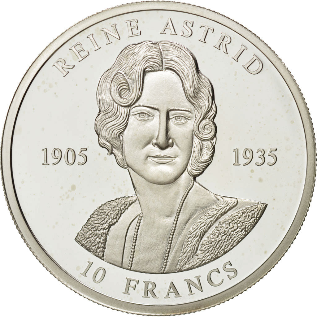 Congo, 10 Francs, 2002, MS(65-70), Silver, 19.90