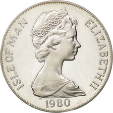 ISLE OF MAN, Crown, 1980, Pobjoy Mint, KM #68b, MS(65-70), Silver, 38.5, 28.56
