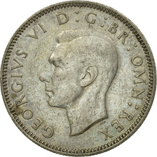 Coin, Great Britain, George VI, Shilling, 1944, EF(40-45), Silver, KM:854