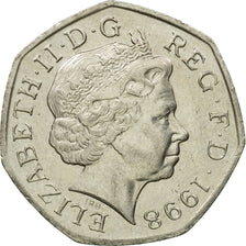 Coin, Great Britain, Elizabeth II, 50 Pence, 1998, EF(40-45), Copper-nickel