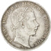 AUSTRIA, Florin, 1861, Vienne, KM #2219, AU(55-58), Silver, 12.31