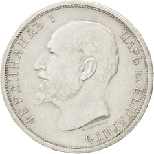 BULGARIA, Lev, 1913, KM #31, AU(50-53), Silver, 4.98