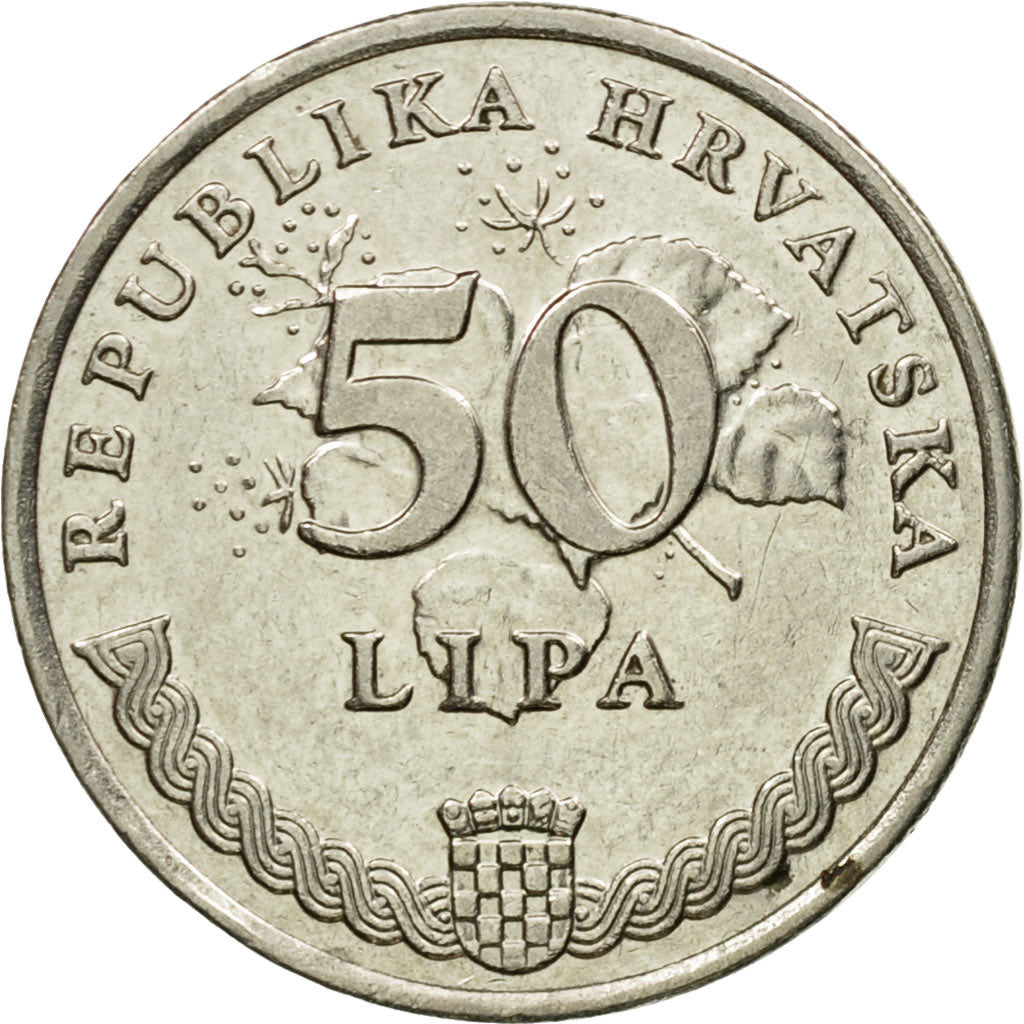 Monnaie, Croatie, 50 Lipa, 1993, TTB, Nickel plated steel, KM:8