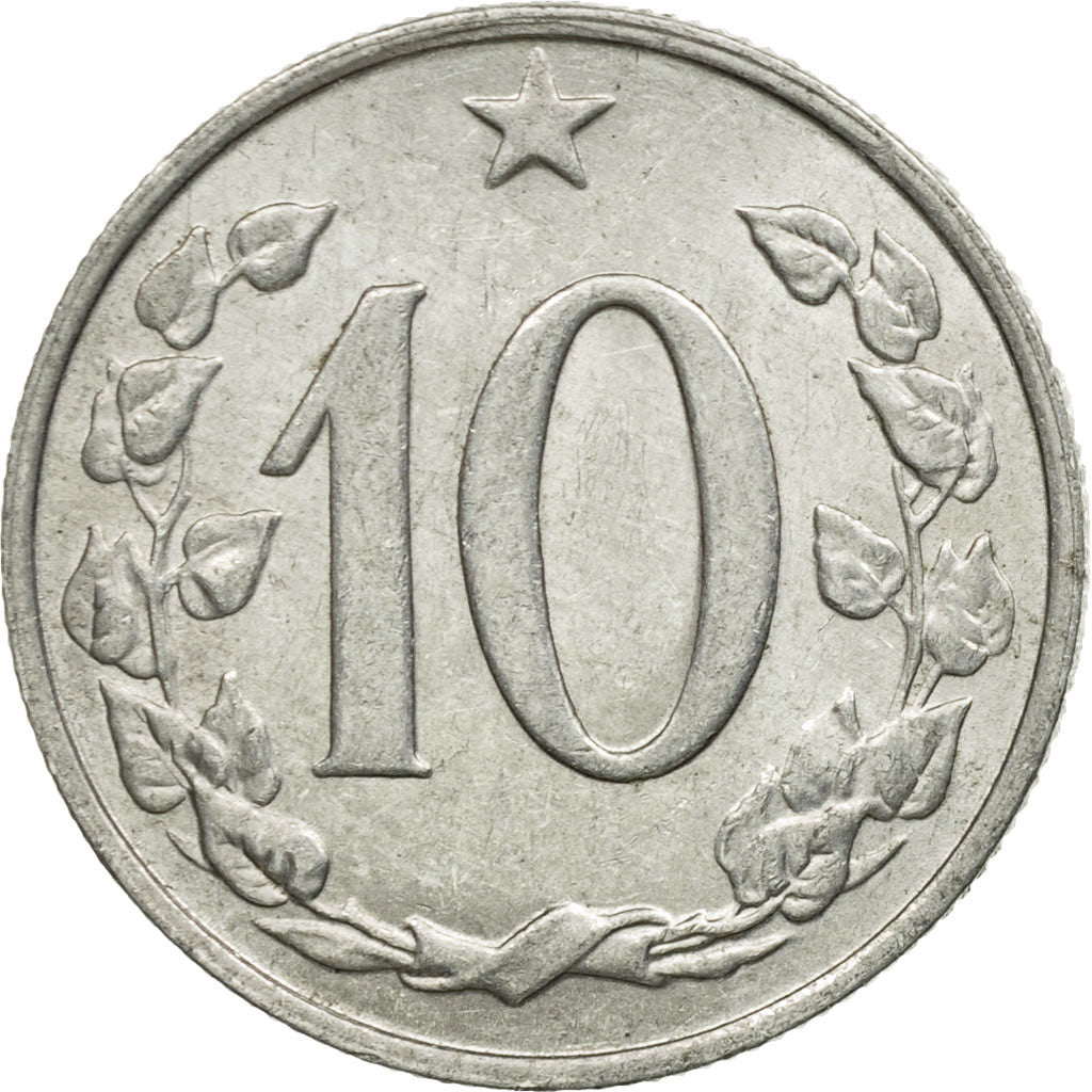 Münze, Tschechoslowakei, 10 Haleru, 1967, Vienna, SS, Aluminium, KM:49.1