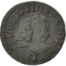 POLAND, Solidus, Szelag, Schilling, 1753, KM #145, VF(30-35), Copper, 0.99