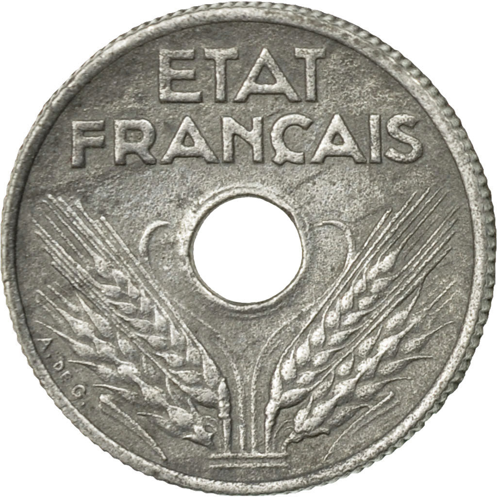 Coin, France, État français, 10 Centimes, 1944, Paris, VF(30-35), Zinc, KM:903