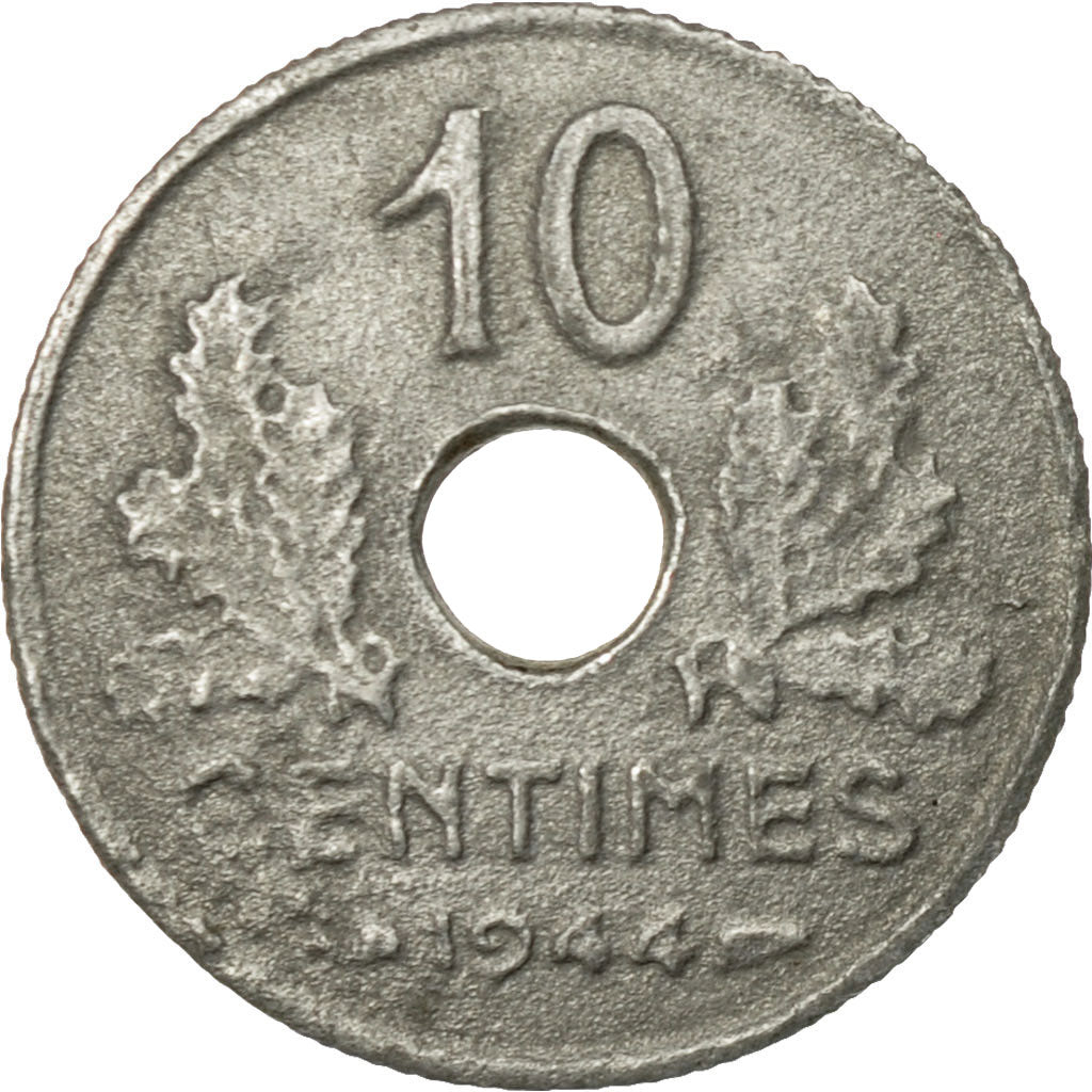 Coin, France, État français, 10 Centimes, 1944, Paris, VF(30-35), Zinc, KM:903