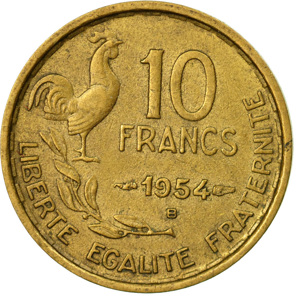 Monnaie, France, Guiraud, 10 Francs, 1954, Beaumont - Le Roger, TTB
