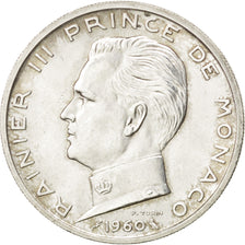 Coin, Monaco, Rainier III, 5 Francs, 1960, MS(60-62), Silver, KM:141