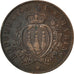 Moneda, San Marino, 5 Centesimi, 1869, EBC, Cobre, KM:1