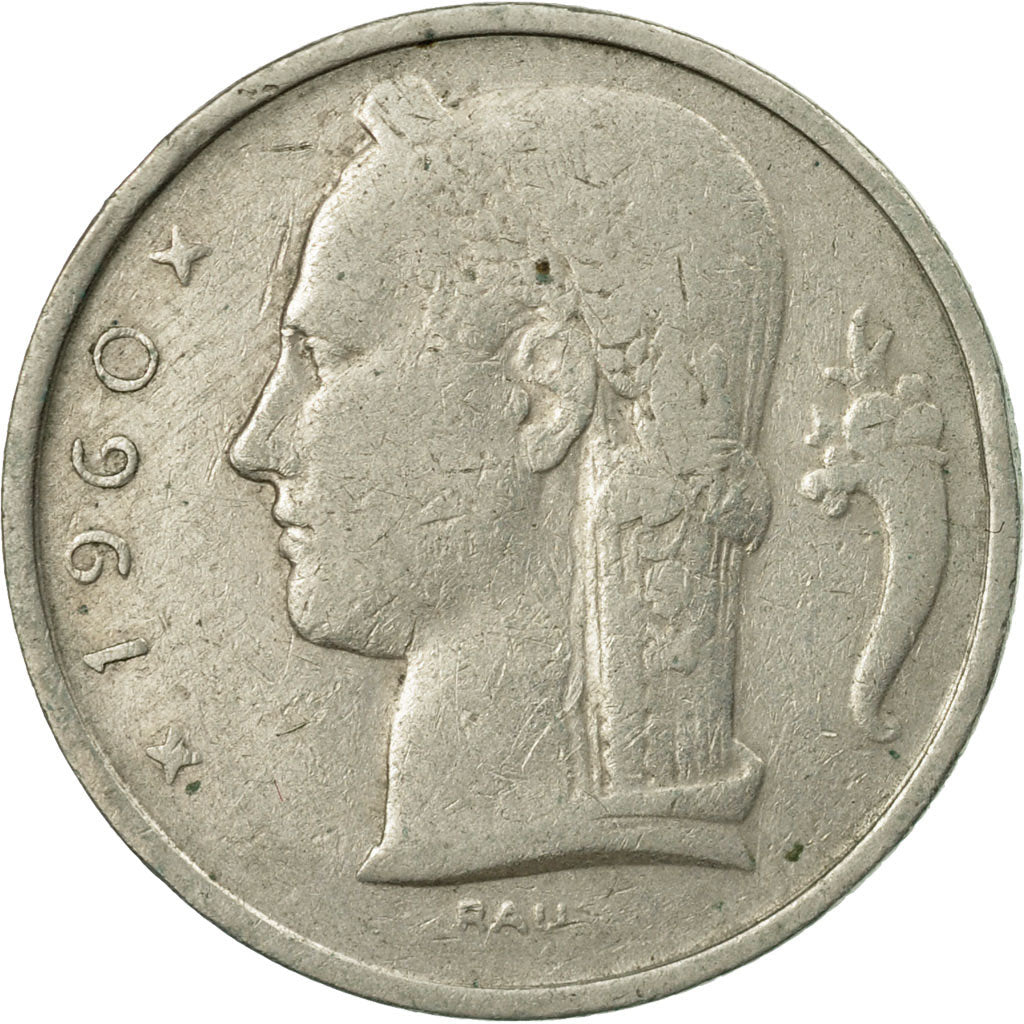 Monnaie, Belgique, 5 Francs, 5 Frank, 1960, TTB, Copper-nickel, KM:135.1