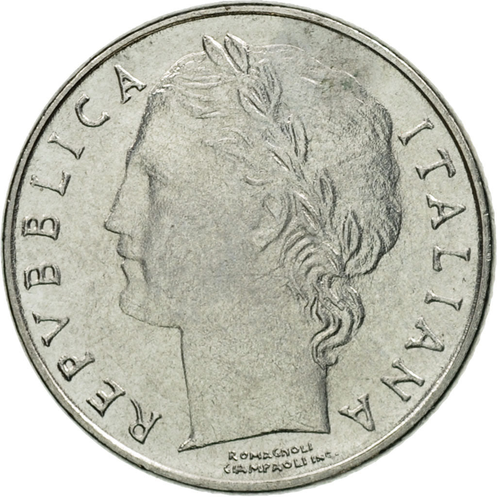 Coin, Italy, 100 Lire, 1991, Rome, AU(55-58), Stainless Steel, KM:96.2