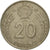 Moneta, Węgry, 20 Forint, 1983, EF(40-45), Miedź-Nikiel, KM:630