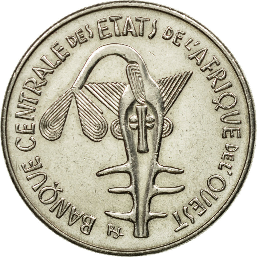 Coin, West African States, 100 Francs, 1974, Paris, AU(55-58), Nickel, KM:4