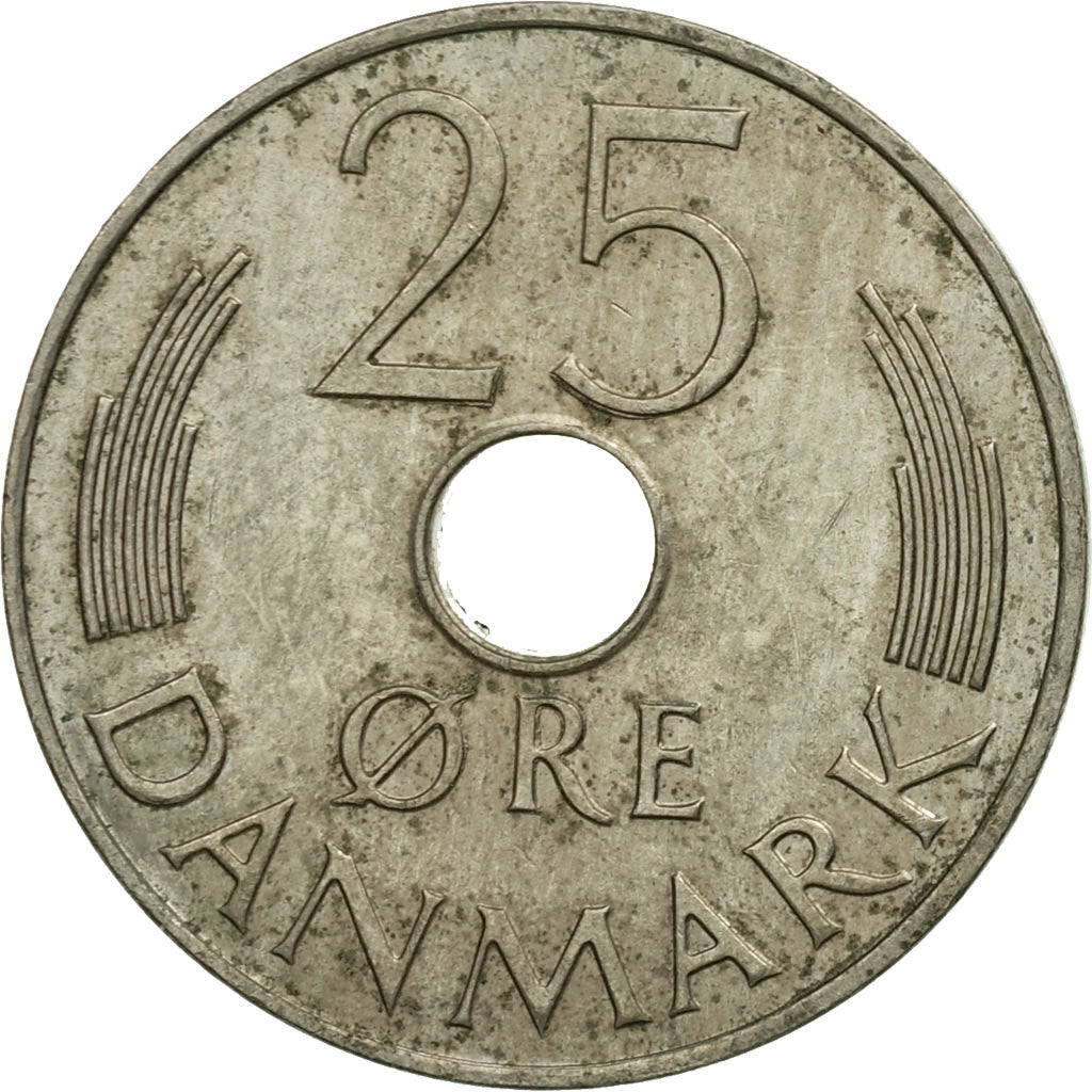 Coin, Denmark, Margrethe II, 25 Öre, 1986, Copenhagen, EF(40-45)