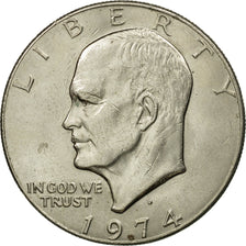 Coin, United States, Eisenhower Dollar, Dollar, 1974, U.S. Mint, Denver