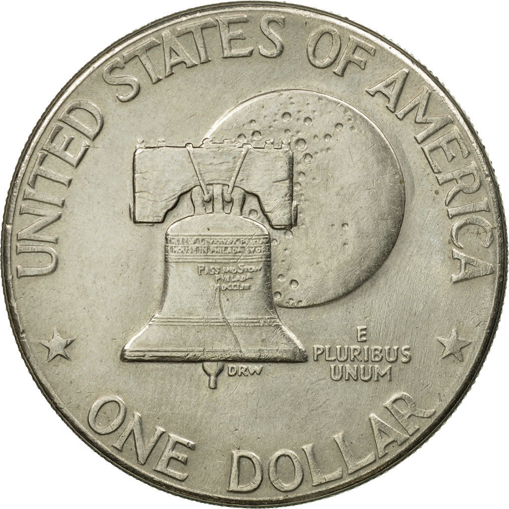 Coin, United States, Eisenhower Dollar, Dollar, 1976, U.S. Mint, Denver