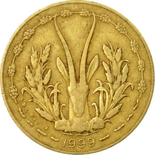 Coin, West African States, 5 Francs, 1999, Paris, EF(40-45)