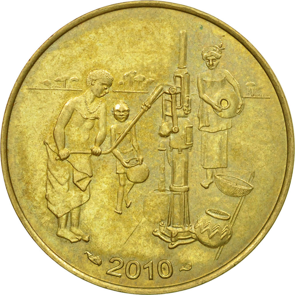 Coin, West African States, 10 Francs, 2010, Paris, EF(40-45), Aluminum-Bronze