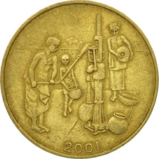 Coin, West African States, 10 Francs, 2001, Paris, EF(40-45), Aluminum-Bronze