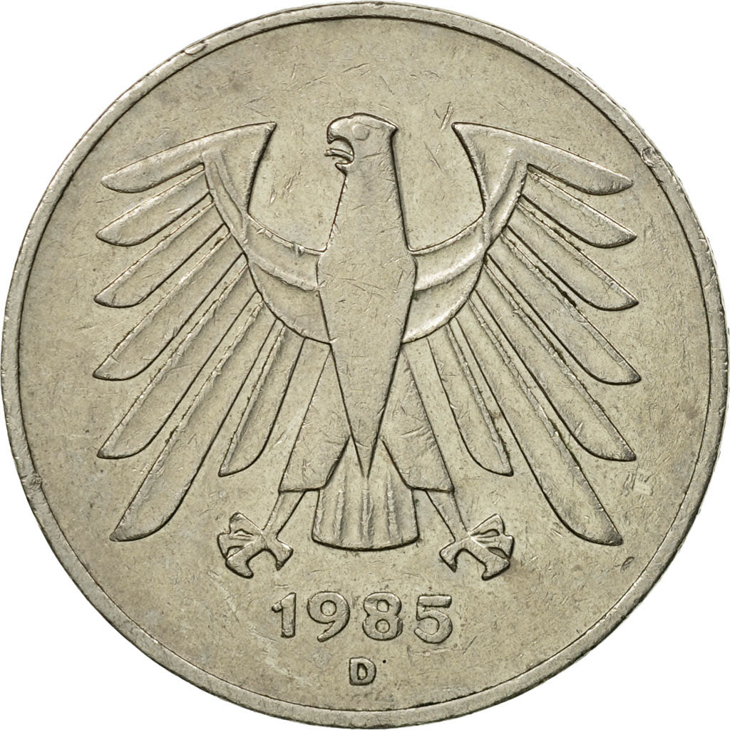 Münze, Bundesrepublik Deutschland, 5 Mark, 1985, Munich, SS, Copper-Nickel Clad