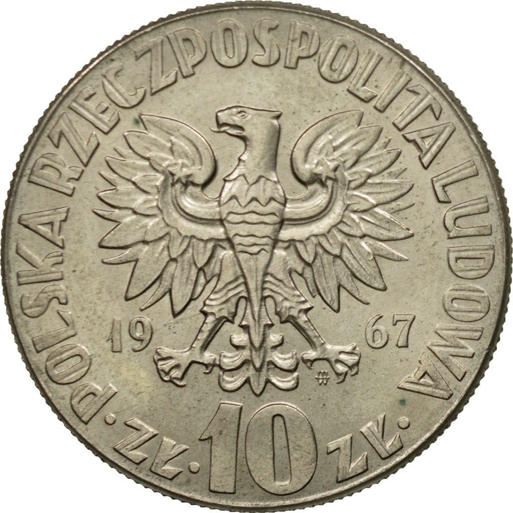 Monnaie, Pologne, 10 Zlotych, 1967, Warsaw, SUP, Copper-nickel, KM:51a
