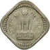 Coin, INDIA-REPUBLIC, 5 Naye Paise, 1958, EF(40-45), Copper-nickel, KM:16