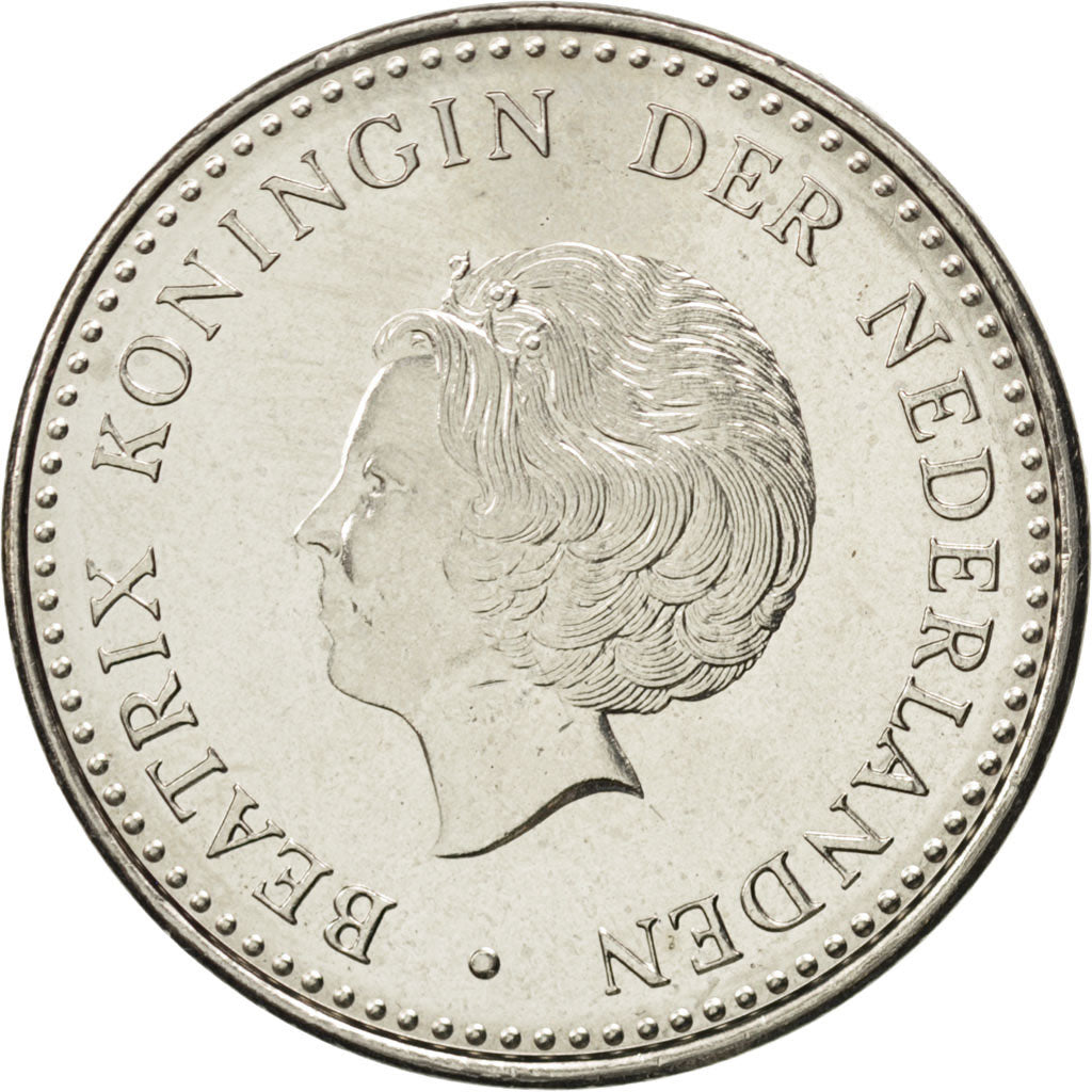 NETHERLANDS ANTILLES, 2-1/2 Gulden, 1981, KM #25, MS(63), Nickel, 32, 13.96