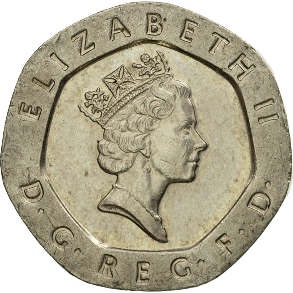 Coin, Great Britain, Elizabeth II, 20 Pence, 1997, EF(40-45), Copper-nickel
