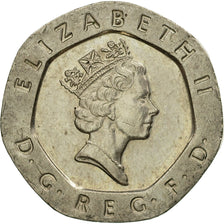 Coin, Great Britain, Elizabeth II, 20 Pence, 1997, EF(40-45), Copper-nickel
