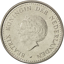 Coin, Netherlands Antilles, Beatrix, Gulden, 1981, MS(63), Nickel, KM:24