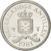 NETHERLANDS ANTILLES, 10 Cents, 1981, KM #10, MS(63), Nickel, 15, 1.97
