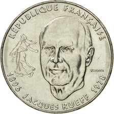 Coin, France, Jacques Rueff, Franc, 1996, Paris, AU(50-53), Nickel, KM:1160