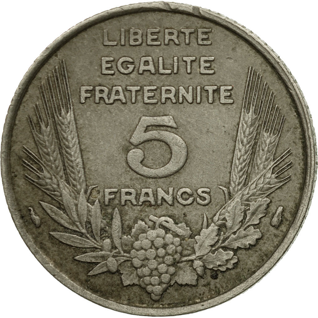 Monnaie, France, Bazor, 5 Francs, 1933, Paris, TTB, Nickel, Gadoury:753, KM:887
