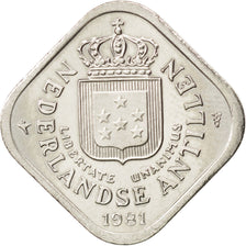 NETHERLANDS ANTILLES, 5 Cents, 1981, KM #13, MS(63), Copper-Nickel, 18.3, 4.51