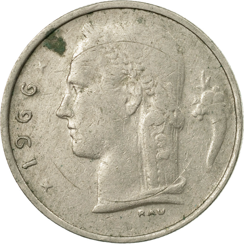 Coin, Belgium, Franc, 1966, EF(40-45), Copper-nickel, KM:142.1