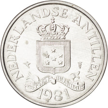 NETHERLANDS ANTILLES, 2-1/2 Cents, 1981, KM #9a, MS(63), Aluminum, 23.5, 1.16