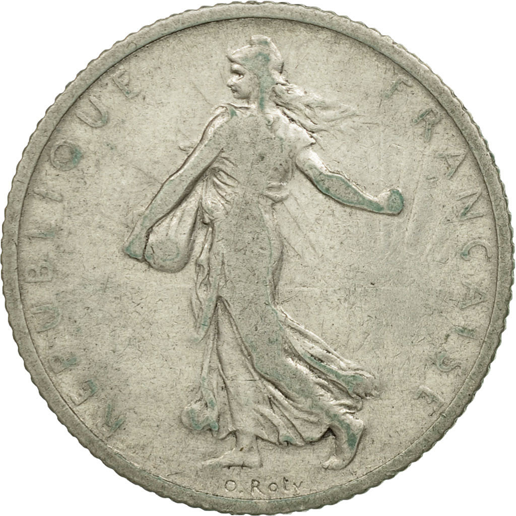 Moneta, Francja, Semeuse, Franc, 1904, Paris, VF(30-35), Srebro, KM:844.1