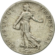 Moneta, Francia, Semeuse, 50 Centimes, 1919, Paris, MB+, Argento, KM:854