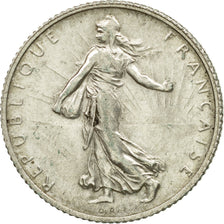Coin, France, Semeuse, Franc, 1918, Paris, VF(30-35), Silver, KM:844.1