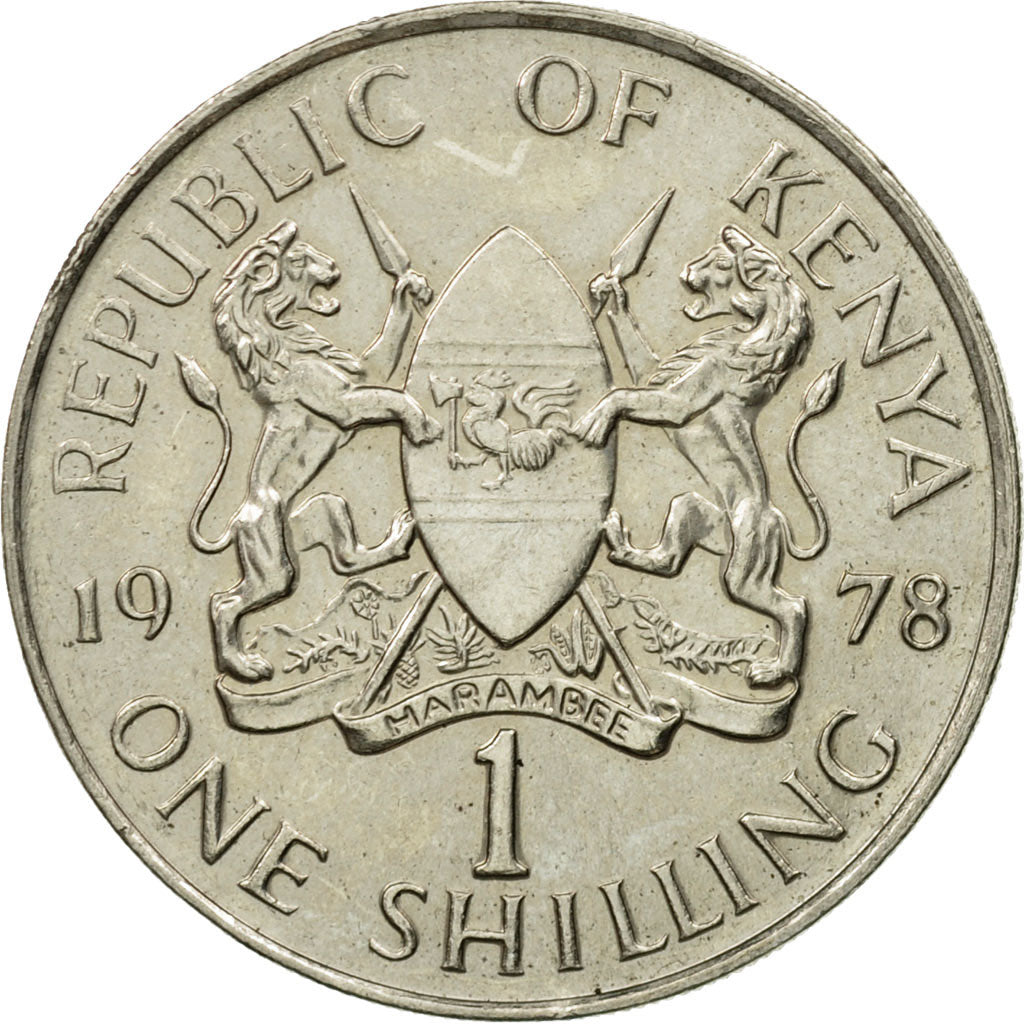 Coin, Kenya, Shilling, 1978, AU(55-58), Copper-nickel, KM:14