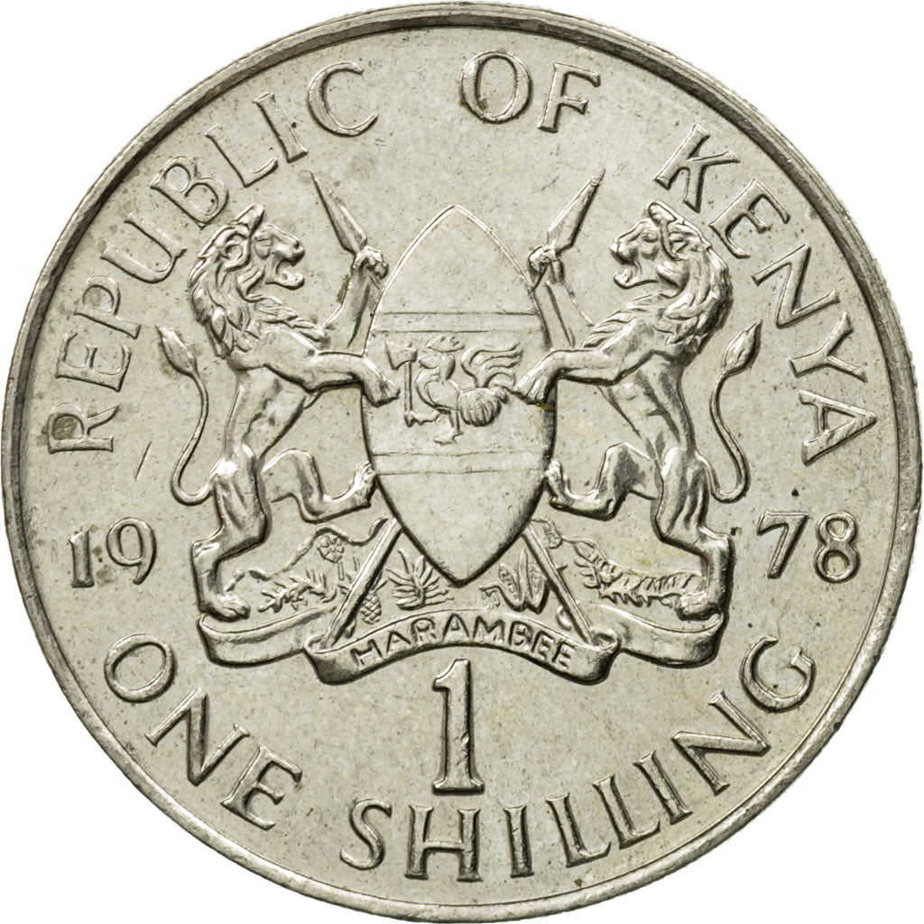 Coin, Kenya, Shilling, 1978, AU(55-58), Copper-nickel, KM:14
