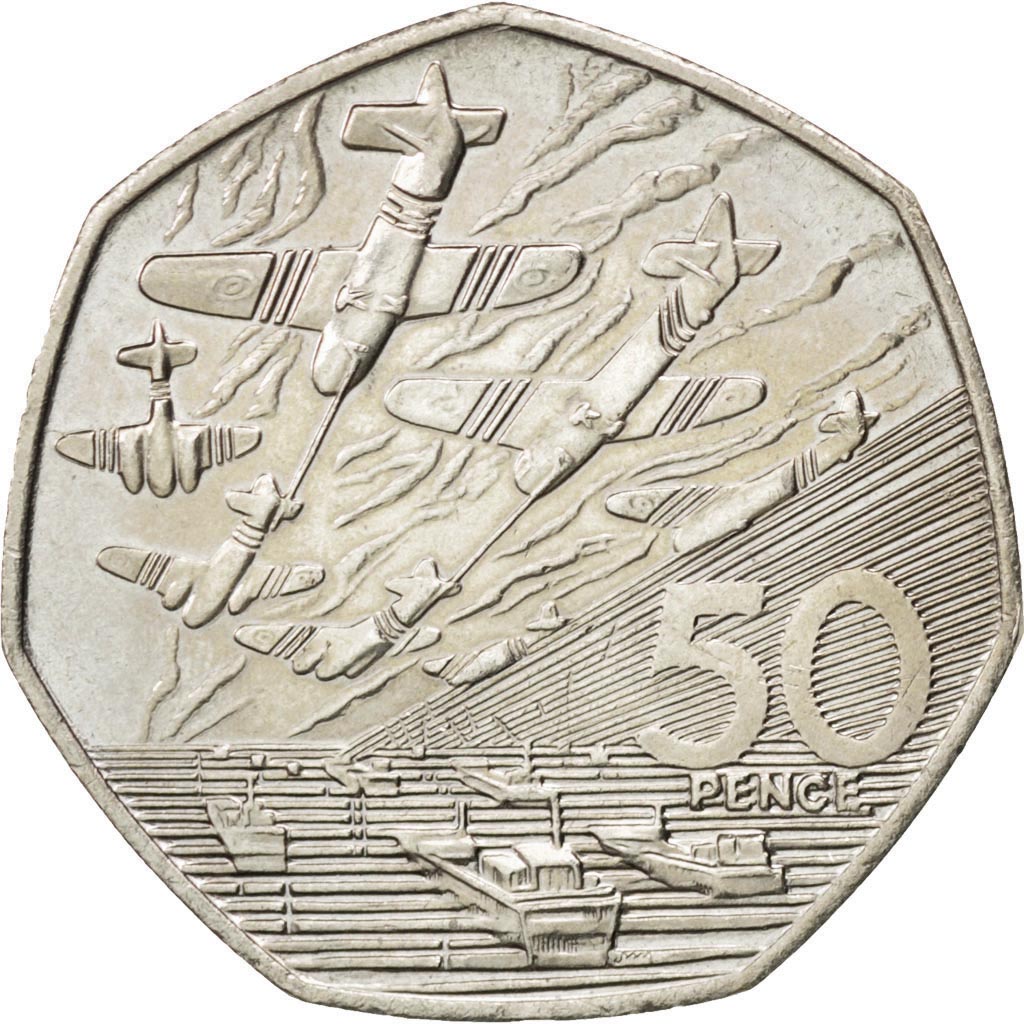 GREAT BRITAIN, 50 Pence, 1994, KM #966, MS(63), Copper-Nickel, 30, 13.35